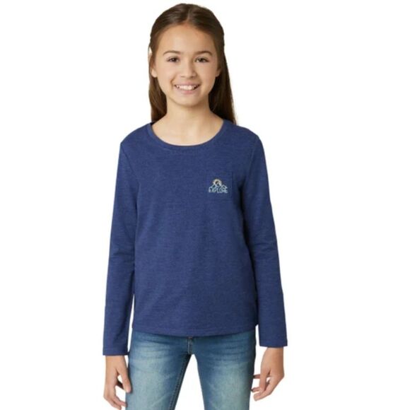 NEW Girls Sz XS (5/6) Multicolored Long Sleeve Tee Shirt 3 Pc Lot EDDIE BAUER - Picture 2 of 10